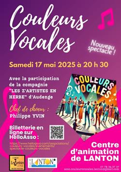 SPECTACLE COULEURS VOCALES LANTON