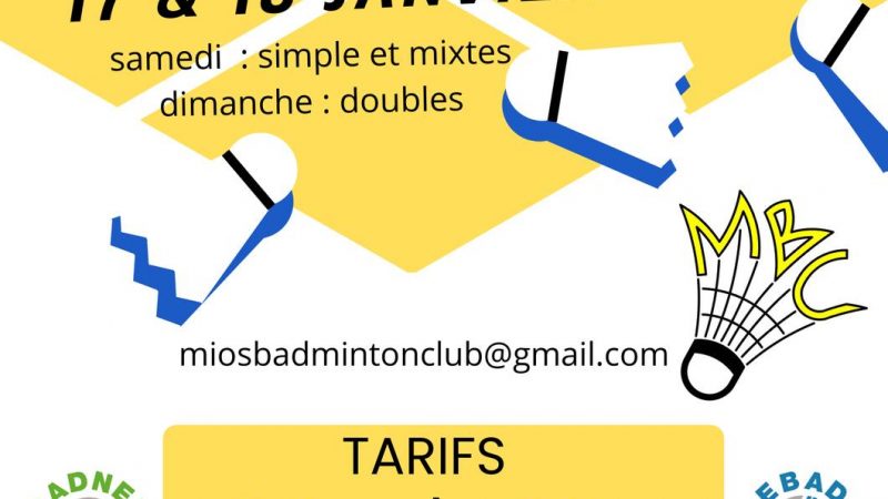 <ahref='https://www.villemios.fr/evenement/tournoi-veteran-du-mios-badminton-club/' title='Tournoi Vétéran du Mios Badminton Club'>Tournoi Vétéran du Mios Badminton Club