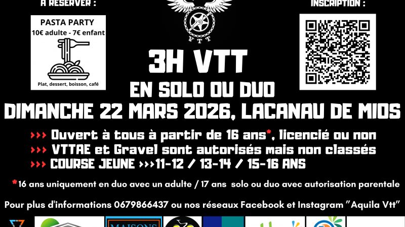 <ahref='https://www.villemios.fr/evenement/3h-vtt-en-solo-ou-en-duo-avec-aquila-vtt/' title='3H VTT en solo ou en duo avec Aquila VTT'>3H VTT en solo ou en duo avec Aquila VTT