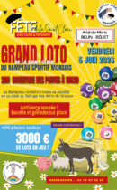 GRAND LOTO DE LA SAINT CLAIR – avec le Rampeau sportif Monsois